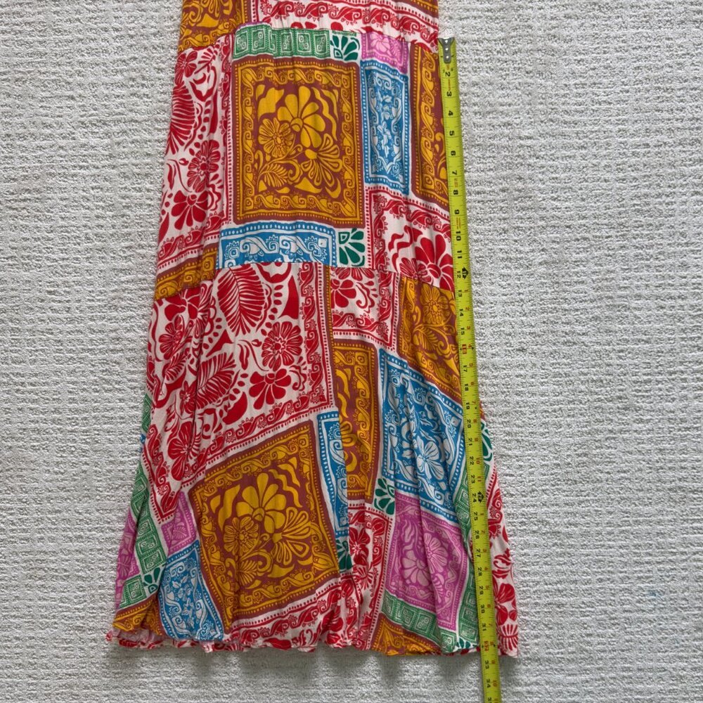 MSK | Multi-Print Long Sundress Sz M - Picture 6 of 8